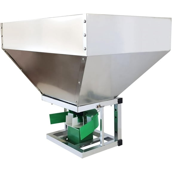 PreAsion Stainless Steel ATV Broadcast Spreader Feeder Fertilizer Spreader 160L 12V
