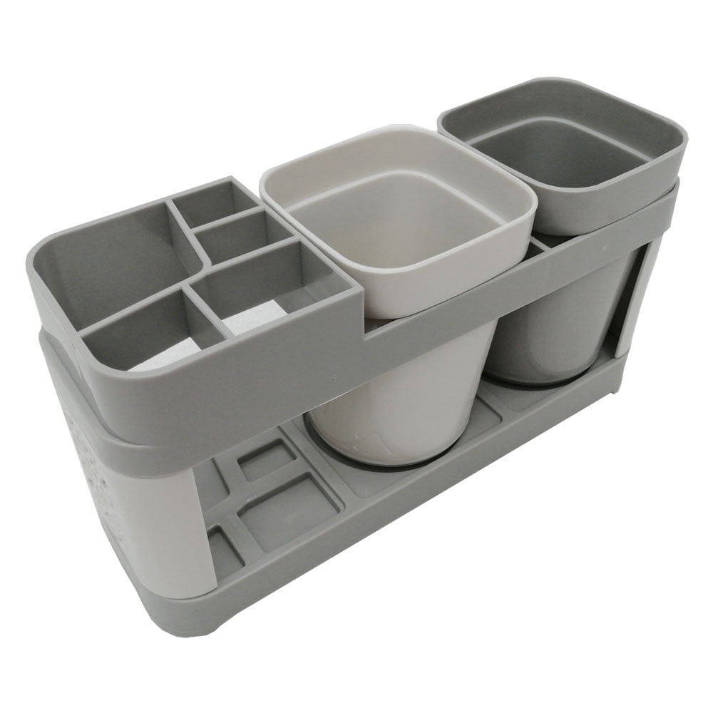 PreAsion Toothbrush Toothpaste Stand Holder Bathroom Storage Organizer ...