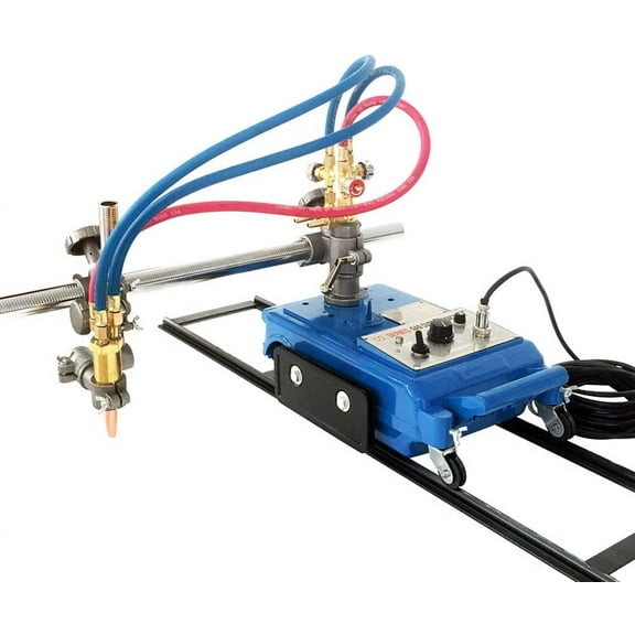 PreAsion Torch Track Burner Portable handle Gas Cutting Machine Contains One Track Semi-automatic Pipe Cutting Beveling Machine 110V
