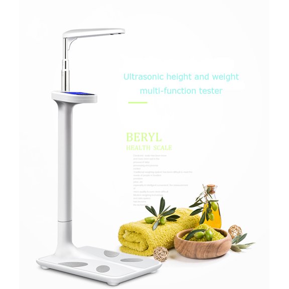 PreAsion Ultrasonic Height Weight Multifunctional Physician Scale Body Fat Analyzer BMI Scale