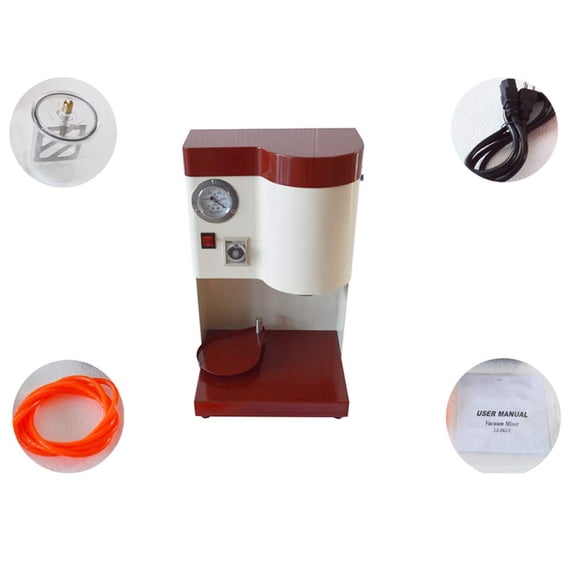 PreAsion Vacuum Gypsum Agar Mixer Lab Vacuum Mixer Table Type Mixing Machine 500ml