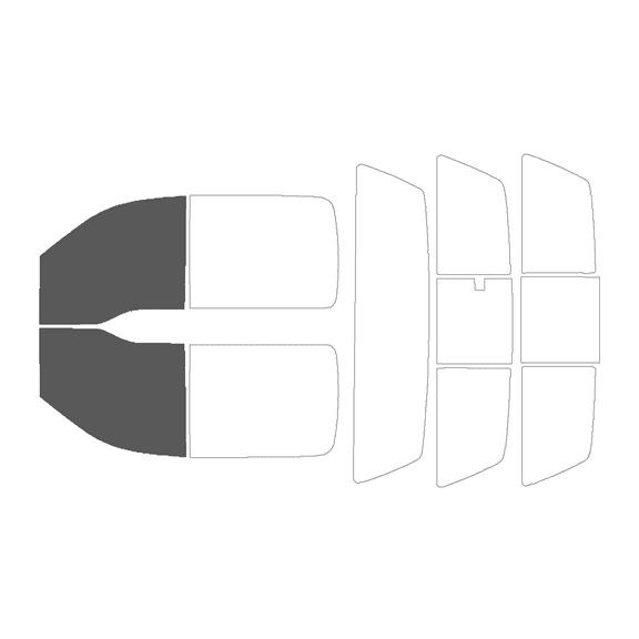 Haiy Co - PreCut 2Ply 35% Window Tint Film Kit For 2004-2008 Ford F150 Crew Cab -Front Windows