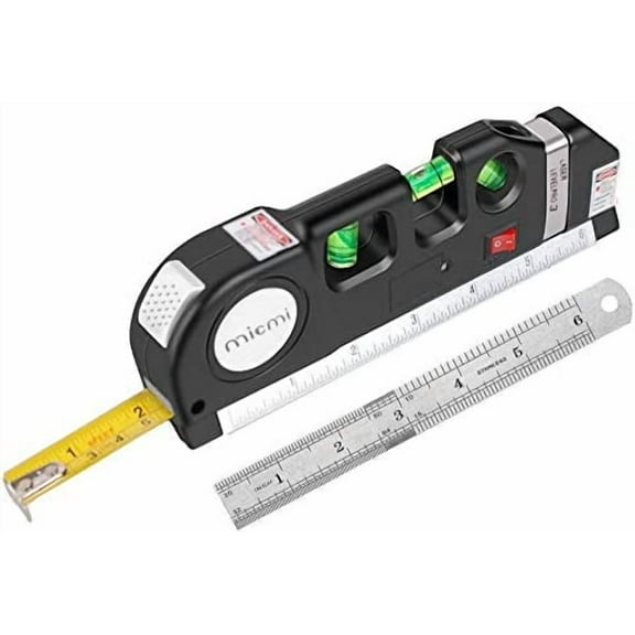 Laser level, Multipurpose Laser Tape Measure Line 8ft+ Tape Measure Ruler Adjusted Standard and Metric Rulers