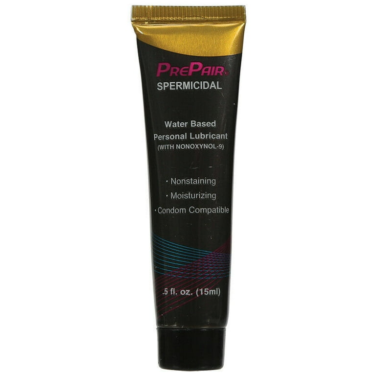 condom lubricant kill sperm PrePair Spermicidal Lube | Water Based Lubricant (MADE IN USA)