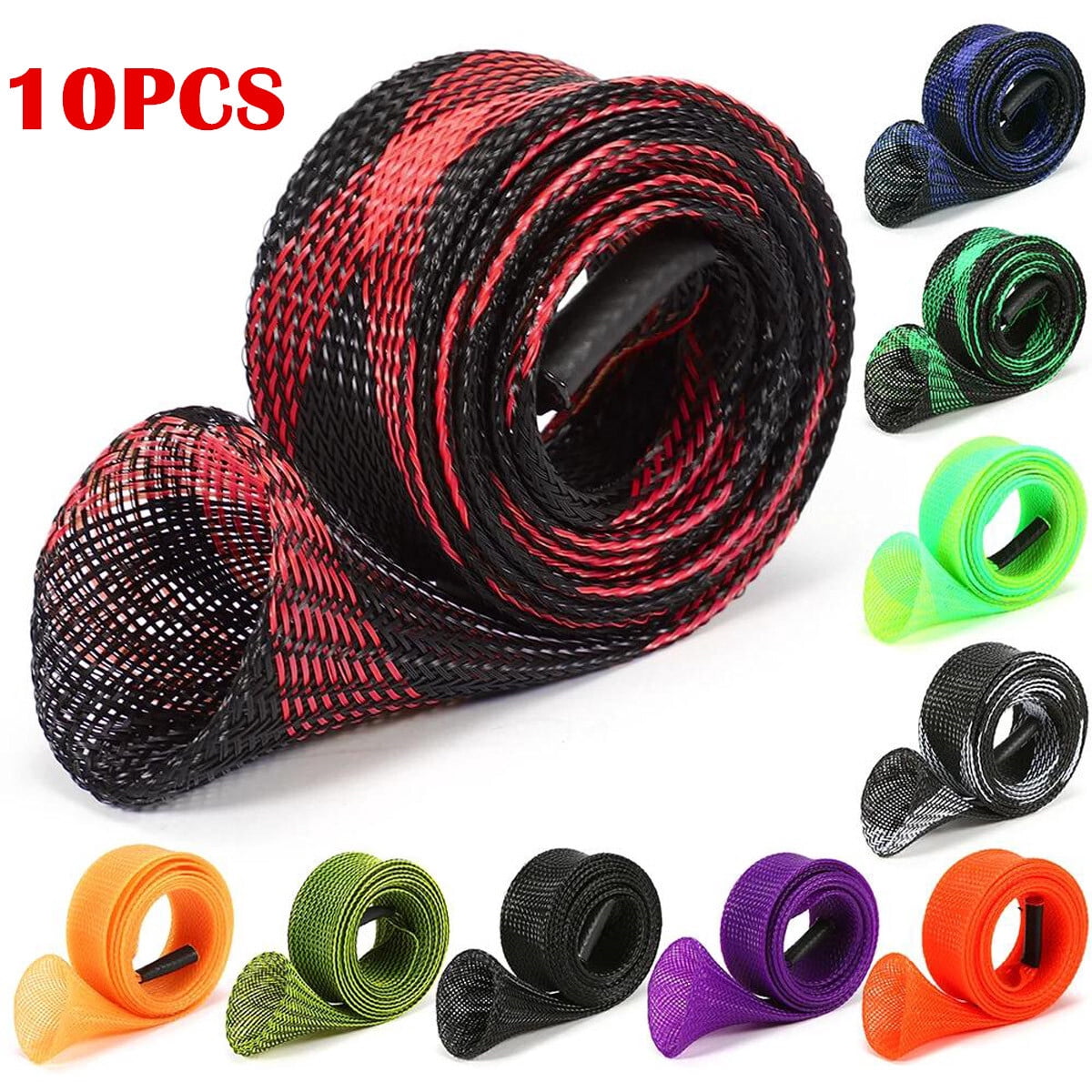 MECCANIXITY Fishing Rod Sleeve - 80 Inch Braided Mesh Rod Sock Protector Cover For Casting, Fly, And Spinning Rods Casting Rod Protector MECCANIXITY Fishing Rod Sleeve - 80 Inch Braided Mesh Rod Sock Protector Cover For Casting, Fly, And Spinning Rods Casting Rod Protector