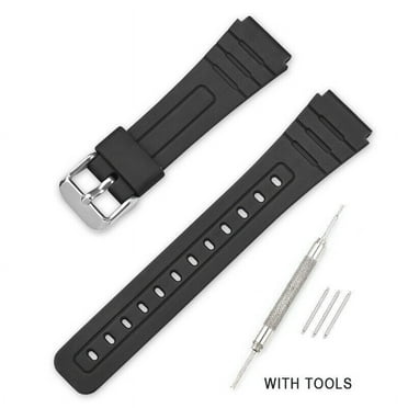 PrePat 18mm Replacement Strap For Casio A168 A158 A159 F91W F84 F105 F108 AE1200 AE1300