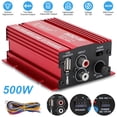 thumbnail image 1 of PrePat 500W 12V 2 Channel Car Stereo Audio Power Amplifier HiFi Bass Amp Subwoofer Home, 1 of 6