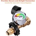 thumbnail image 1 of PrePat Propane Tank Converts Adapter Refill POL LP Tank Valve to QCC1/Type1 Regualtor, 1 of 7