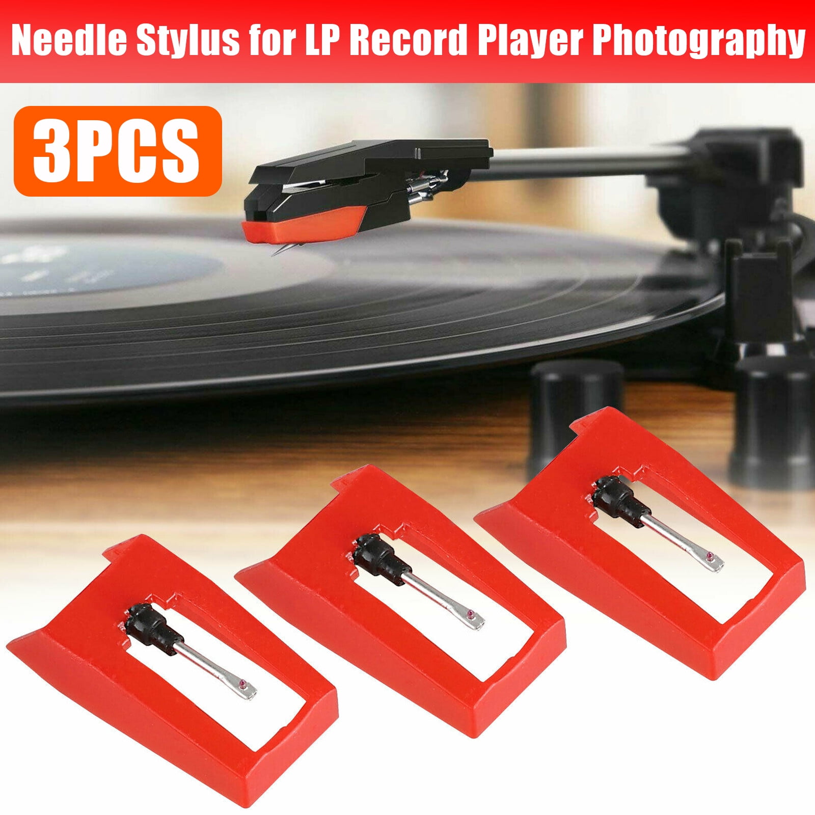 PrePat Vinyl Diamond Turntable Cartridge Needle Stylus for LP Record ...