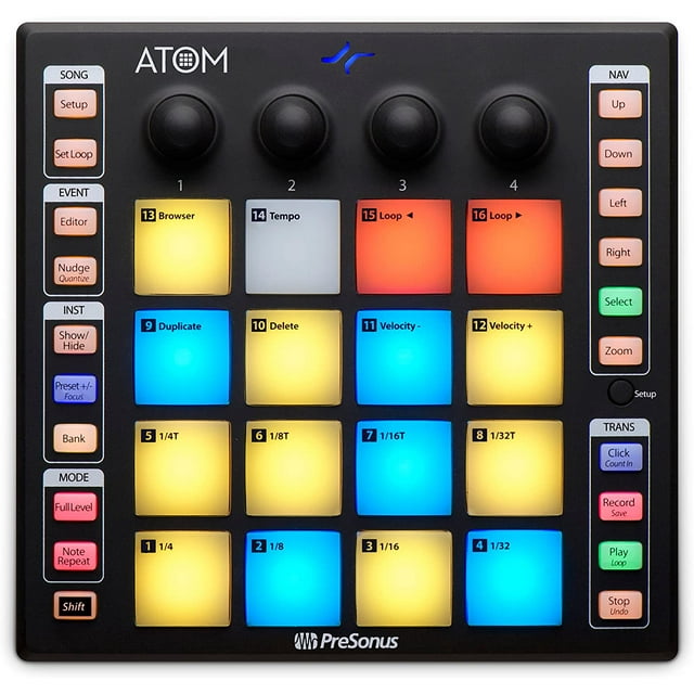 PreSonus ATOM Production & Performance Midi Pad Controller with Studio