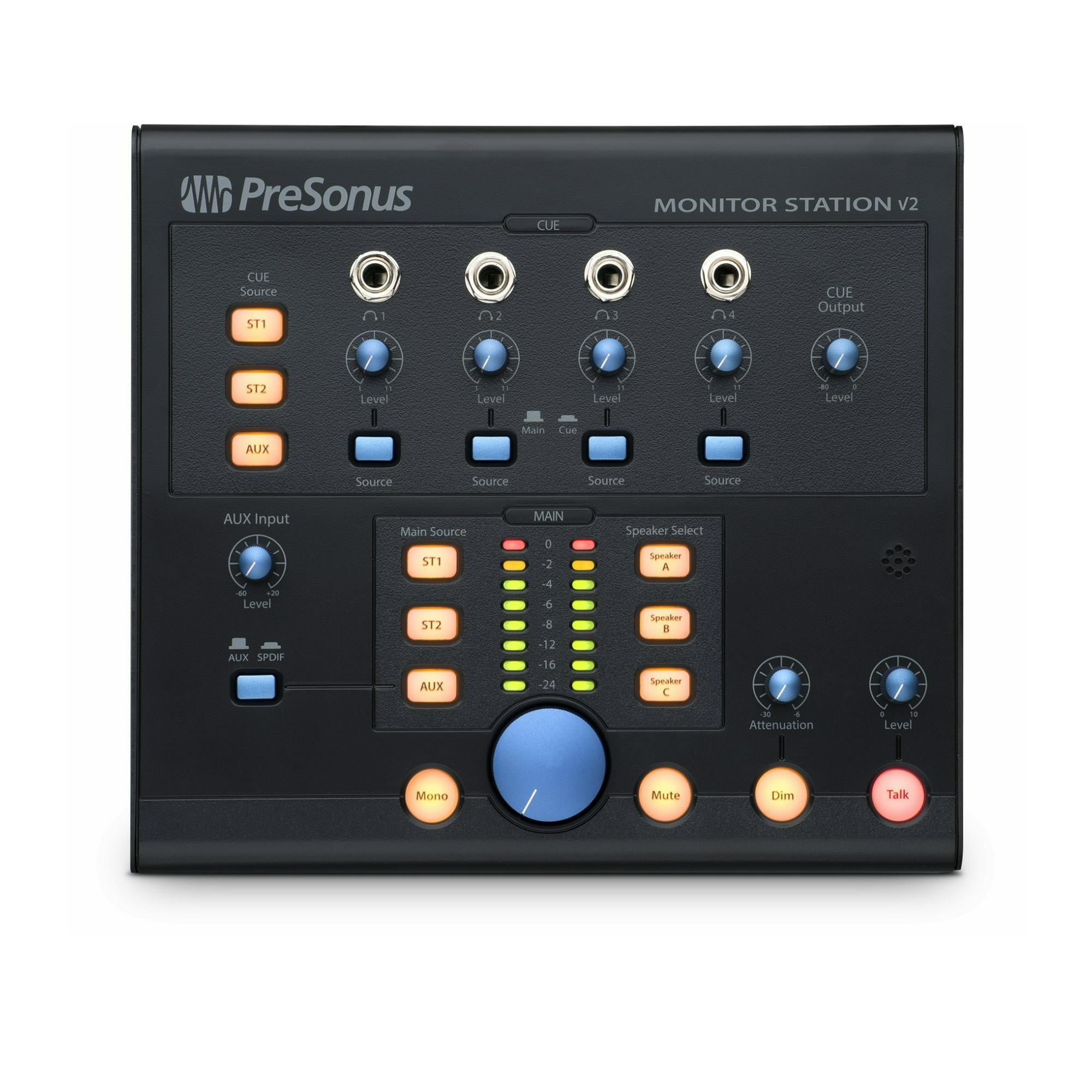 PreSonus Monitor Station V2 Desktop Studio Control Center with SPDIF Input