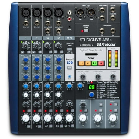 PreSonus StudioLive AR8c - Analog mixer with DSP FX - 8-channel