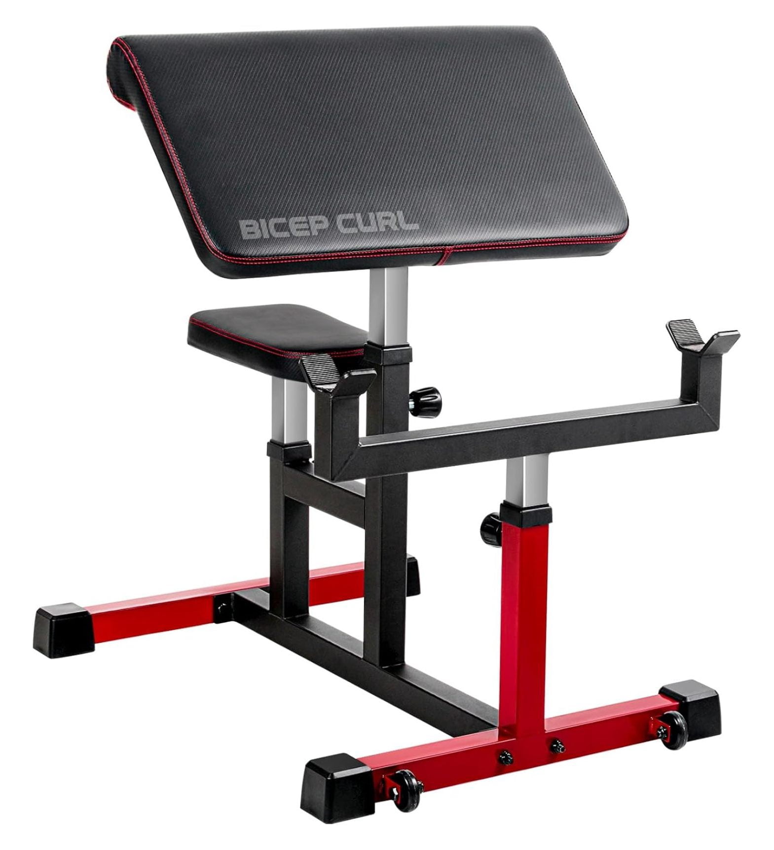 Preacher Bench, 350LBS Strength Training Biceps Bench for Home Gym ...