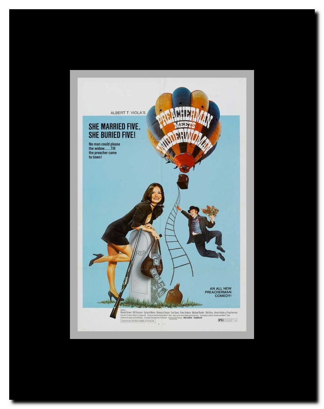 Preacherman Meets Widderwoman Framed Movie Poster
