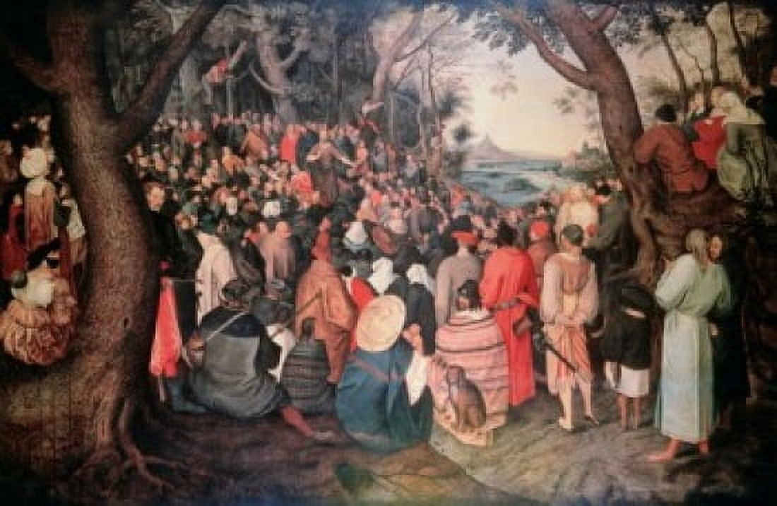 Preaching Of Saint John The Baptist Pieter Bruegel the Elder (ca1525-1569 Flemish) Canvas Art - Pieter Bruegel (18 x 24)