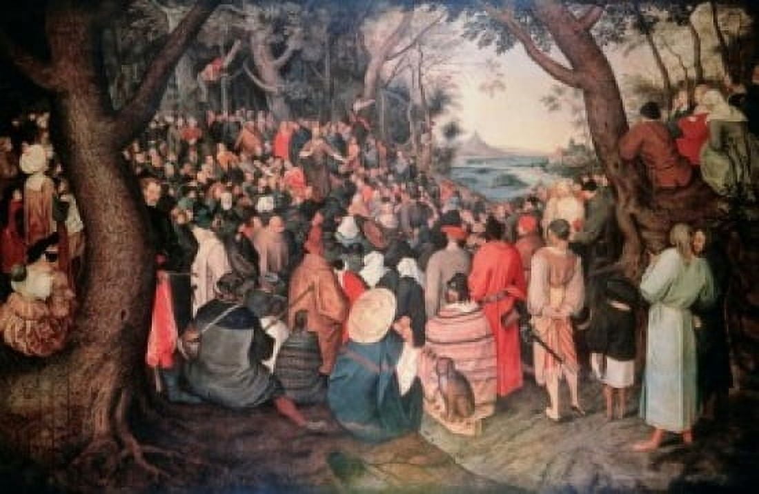 Preaching Of Saint John The Baptist Pieter Bruegel the Elder (ca1525-1569 Flemish) Canvas Art - Pieter Bruegel (24 x 36)
