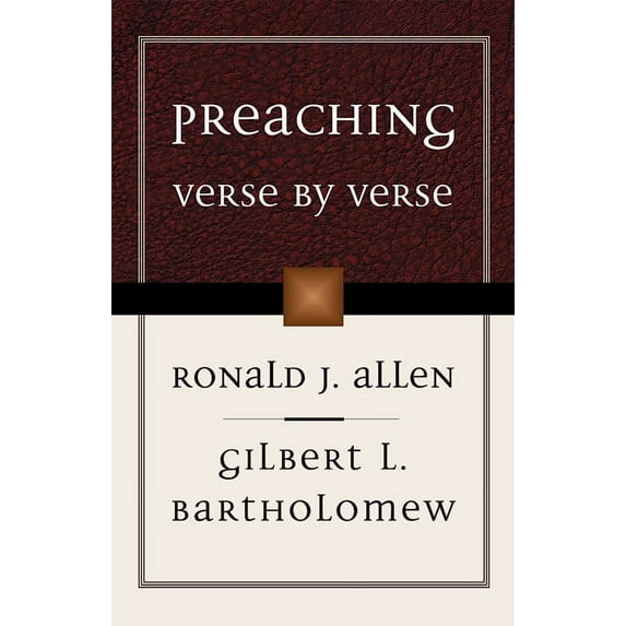 Preaching Verse by Verse (Paperback)