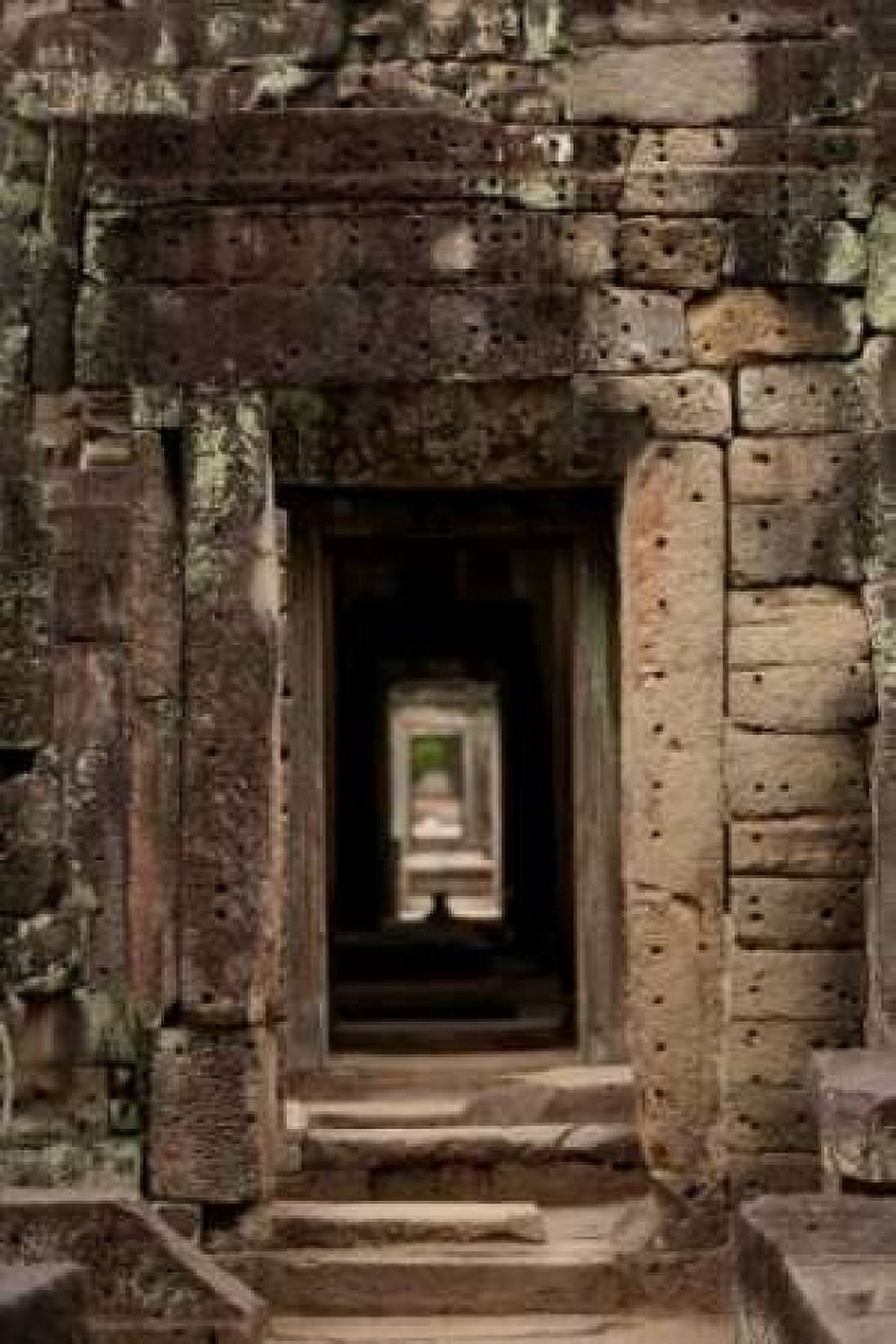Preah Khan Doorway I Canvas Art - Erin Berzel (24 x 36)
