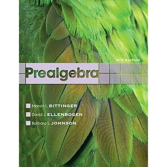 Prealgebra (Paperback) by Marvin L Bittinger, David J Ellenbogen, Barbara L Johnson