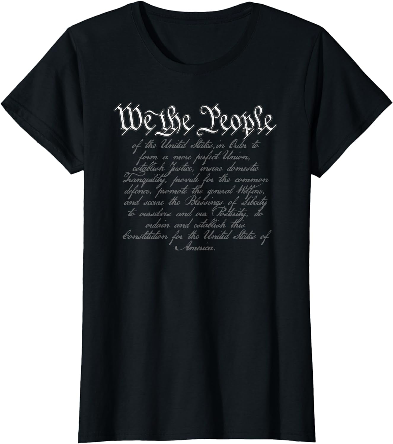 Preamble to the us constitution 4th of july we the people t shirt t