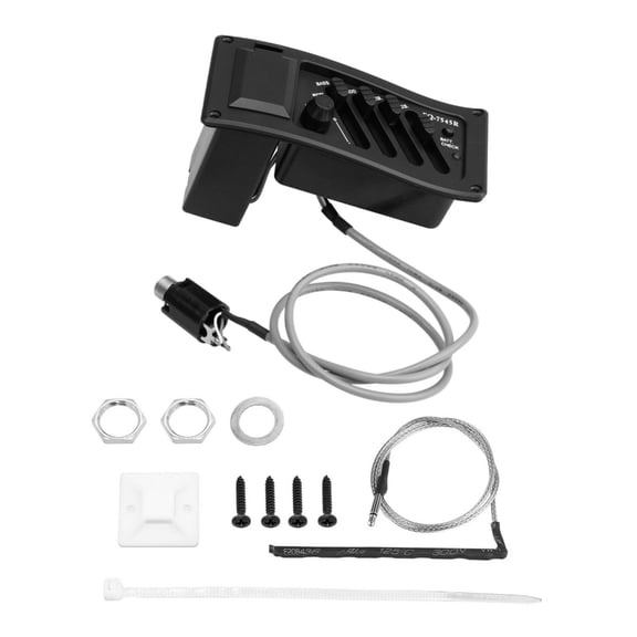 Preassembled 4 Band Guitar EQ PC Texture with Connectors for Acoustic & Folk Instruments