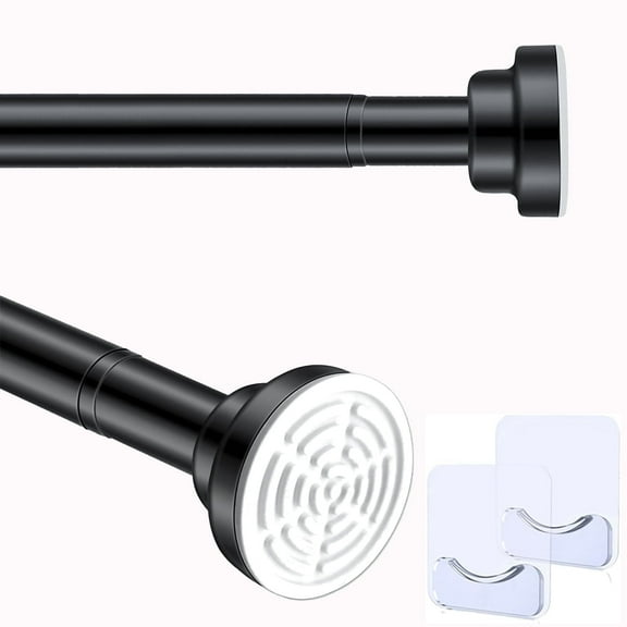 "Prebene Durable Versatile Waterproof 32"" to 84"" Adjustable Shower Curtain Rod, Stainless Steel"