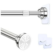 Prebene 32 to 84" Adjustable Shower Curtain Rod,Stainless Steel