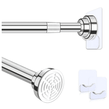 Prebene Adjustable Shower Curtain Rod, 32-84 Inch Stainless Steel, Spring Tension, Anti-Slip, 1 Piece