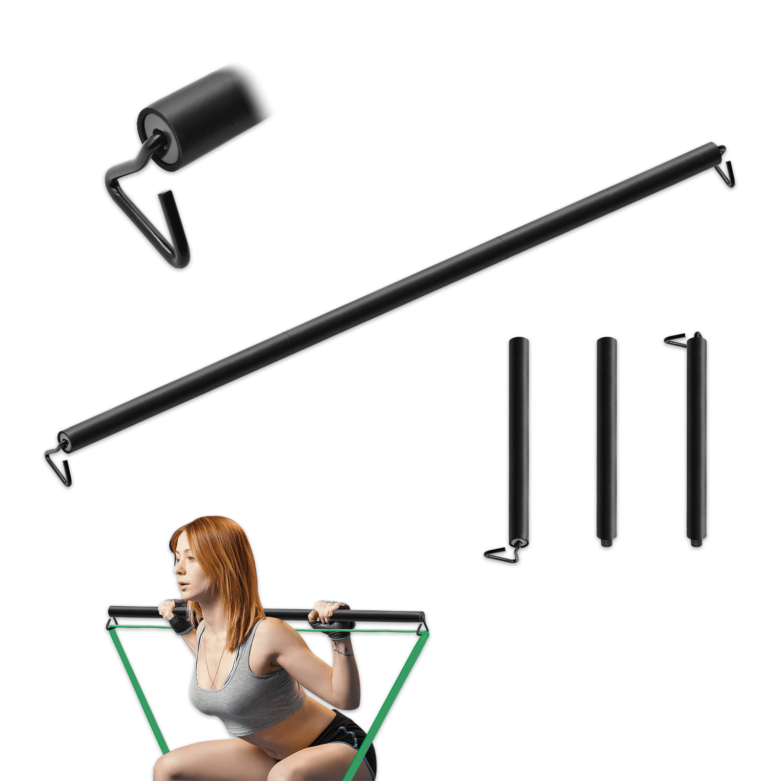Prebene Resistance Band Bar Portable Weightlifting Training Suit for Home Exercise Walmart
