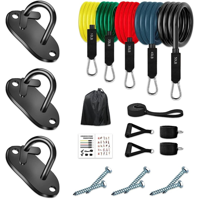 Prebene Stainless Steel Wall Mount Workout Anchors Home Gym Exercise Anchors