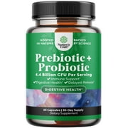 Prebiotics and Probiotics Gut Health Supplement - Super Potent Digestive Health Acidophilus Probiotic Capsules with Men and Womens Probiotics and Prebiotics for Colon Digestive Support and Immunity