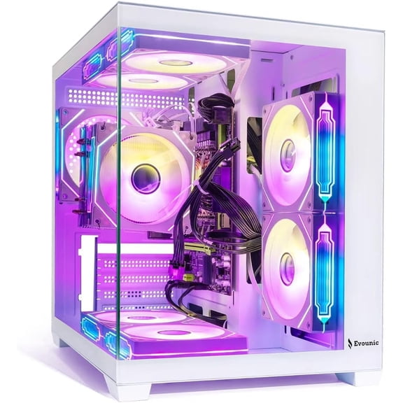 Prebuilt Gaming PC,Intel i7-9700F,NVIDIA RTX3070 8GB Graphics,16GB RAM,512GB NVME SSD,1TB HDD,WiFi6,BT 5.4,9xARGB Fans,650W PSU,Win 11,RGB Keyboard & Mouse