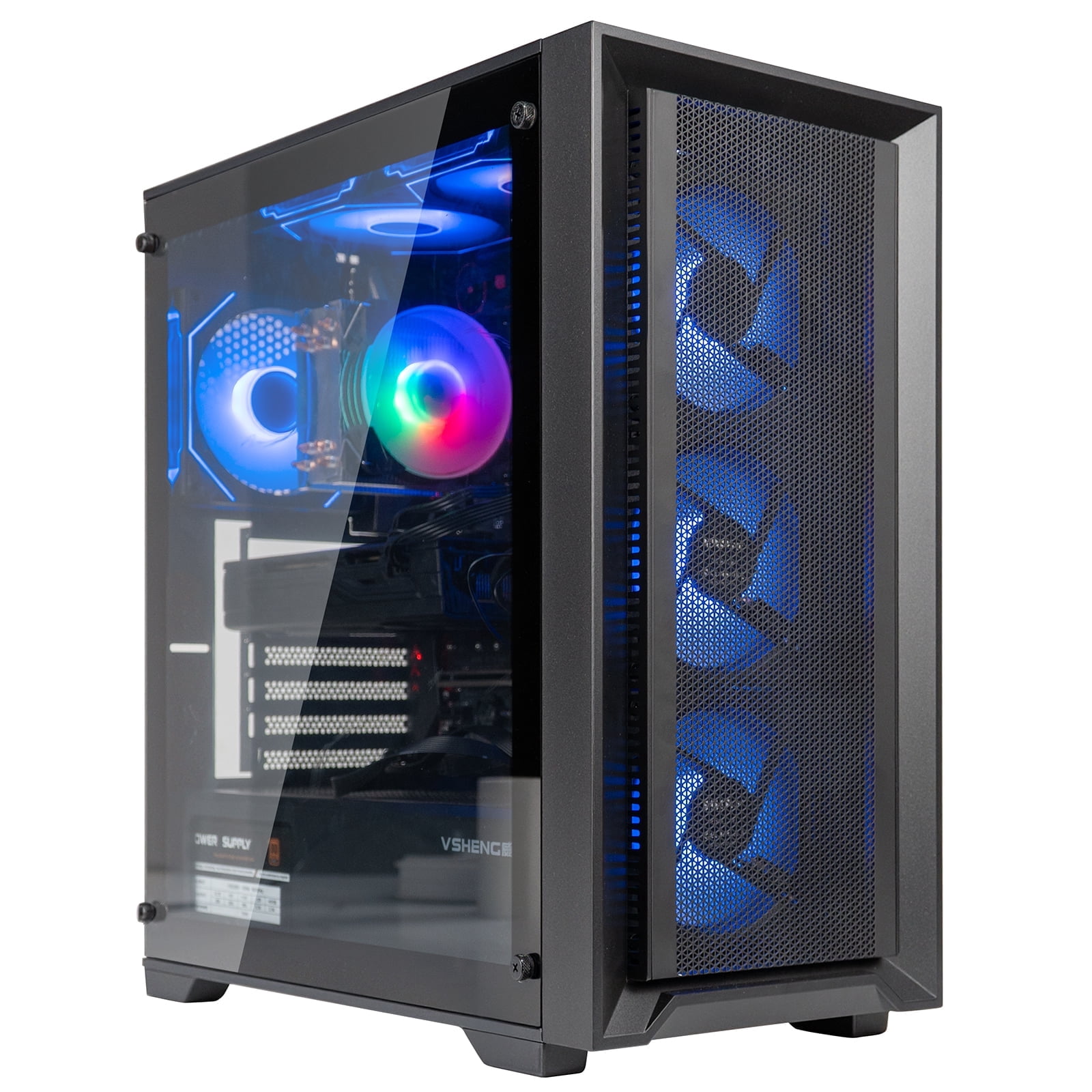 Prebuilt RGB Gaming PC Desktop i7 GTX660, 16GB RAM,256GB SSD +1TB 