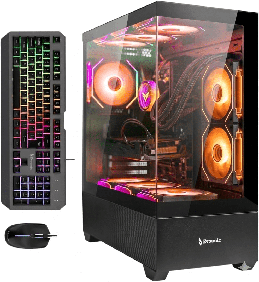 Evounic Prebuilt Liquid Cooled Gaming PC