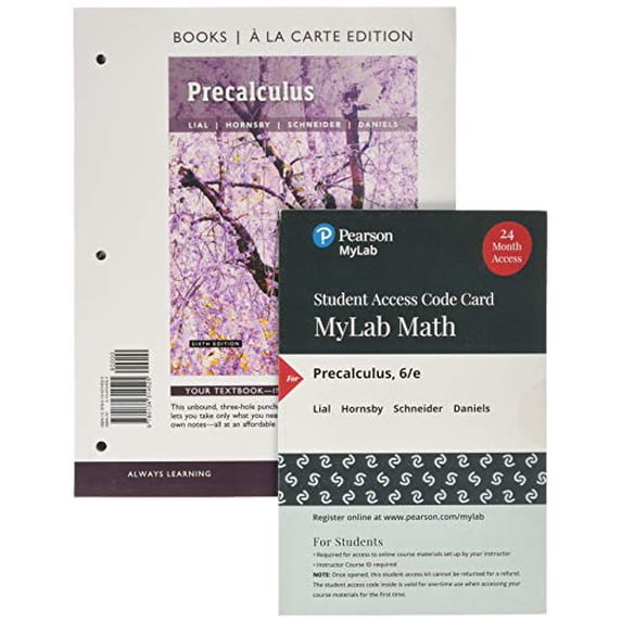 Pre-Owned Precalculus, Loose-Leaf Edition Plus Mylab Math with Pearson Etext -- 24 Month Access Card Package Paperback