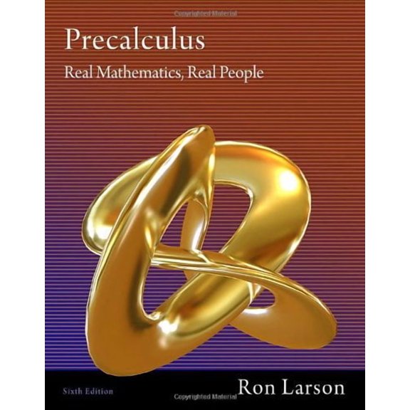 Pre-Owned Precalculus: Real Mathematics, Real People