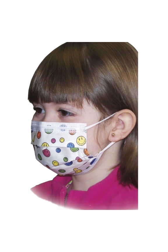 Precept Children's Mask Pediatric Procedure Mask Pleated 75 per Box 15150