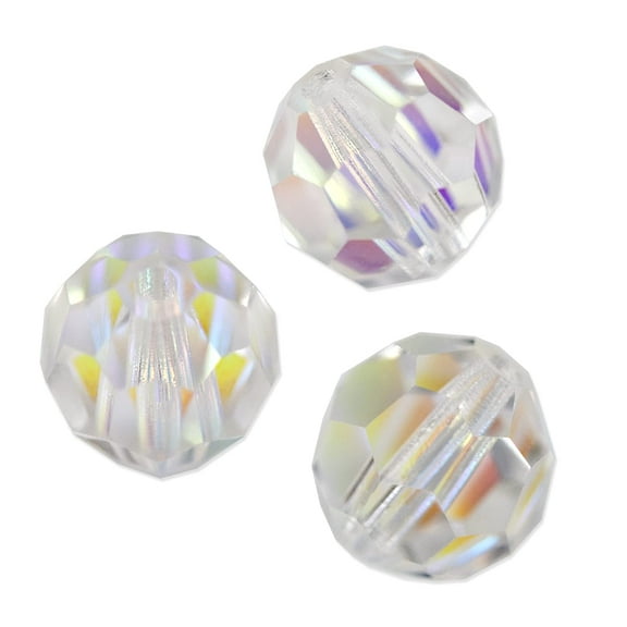Preciosa Crystal AB Round Bead 3mm (Package of 20)