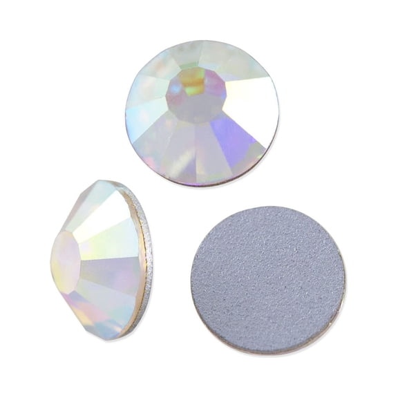 Preciosa Crystal AB VIVA12 Flat Back Rhinestone 6.5mm (SS30) (Package of 20)