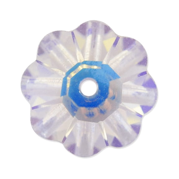 Preciosa Crystal Loch Flower 10mm Crystal AB (Package of 5)