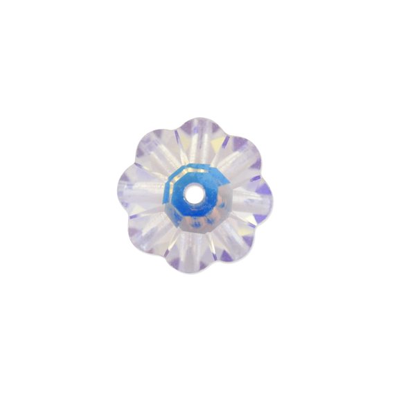 Preciosa Crystal Loch Flower 6mm Crystal AB (Package of 5)