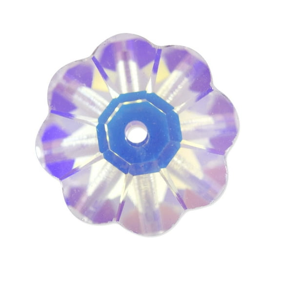 Preciosa Crystal Loch Flower 8mm Crystal AB (Package of 5)