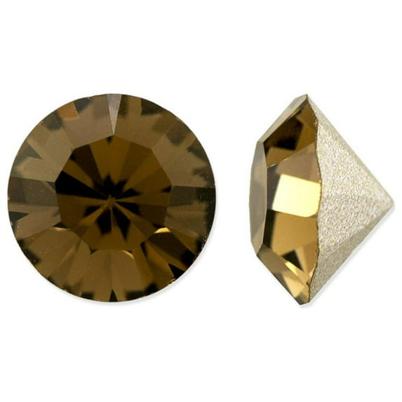 Preciosa Crystal Maxima Chaton 6.25mm (SS29) Smoked Topaz (Package of 20)