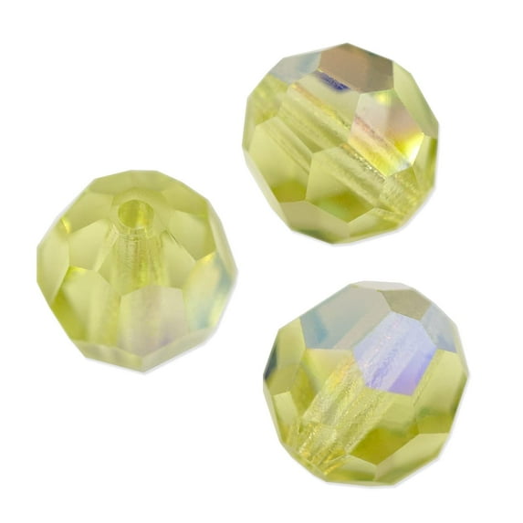Preciosa Crystal Round Bead 6mm Jonquil AB (Package of 20)