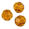 thumbnail image 1 of Preciosa Crystal Round Bead 6mm Topaz (Package of 20), 1 of 2