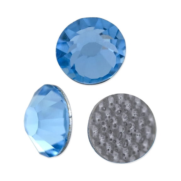 Preciosa Crystal VIVA12 Hotfix Rhinestone 3mm (SS12) Aquamarine (Package of 50)