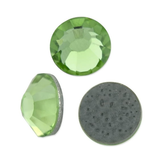 Preciosa Crystal VIVA12 Hotfix Rhinestone 4mm (SS16) Peridot (Package of 50)
