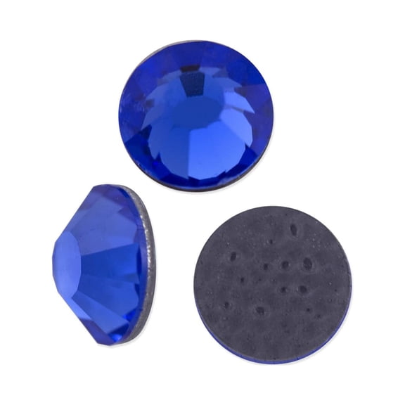 Preciosa Crystal VIVA12 Hotfix Rhinestone 4mm (SS16) Sapphire (Package of 50)