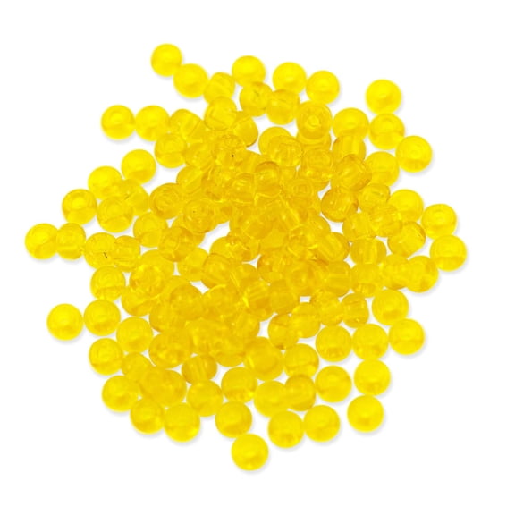 Preciosa Czech Seed Bead 6/0 Transparent Citrine (10 Grams)
