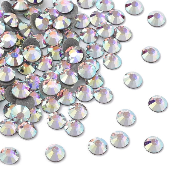 Preciosa Hotfix Flatback Stones Czech Round AB SS16(3.8~4mm)